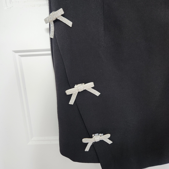 17- NWT Commense Removable Rhinstone Bow Dress Small - Picture 6 of 9